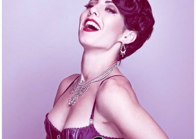Studio Shoot of Sydney Burlesque Artist Dancer Kelly Ann Doll