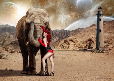 Studio Shoot of Sydney Burlesque Artist Dancer Kelly Ann Doll