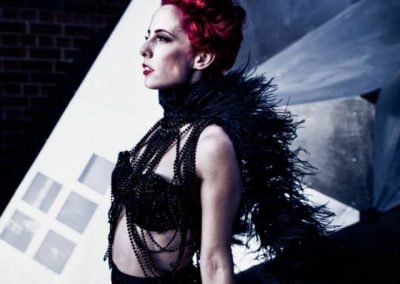 location shot of Sydney Burlesque Dancer Kelly Ann Doll