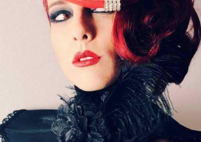 Studio Shoot of Sydney Burlesque Artist Dancer Kelly Ann Doll