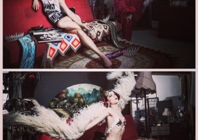 Studio Shoot of Sydney Burlesque Artist Dancer Kelly Ann Doll