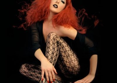 Studio Shoot of Sydney Burlesque Artist Dancer Kelly Ann Doll