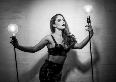 Studio Shoot of Sydney Burlesque Artist Dancer Kelly Ann Doll